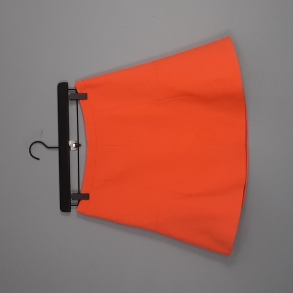 J. CREW A-line Fluted Tangerine Mini Dress - Picture 3 of 10